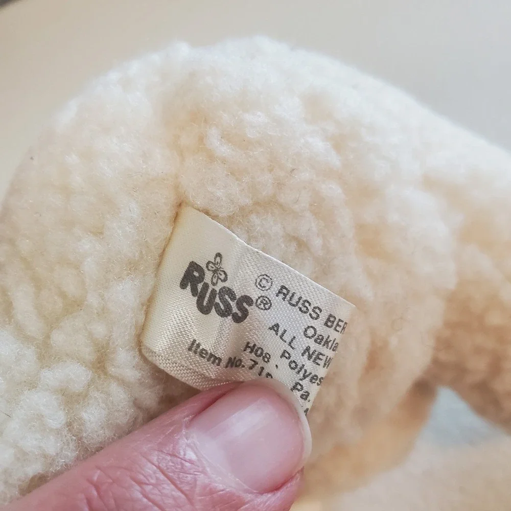 RUSS‎ Luv Pets Broken Arm White Teddy Bear 